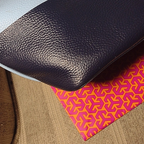 Tory Burch Perry Color Block Tote with Tassel - Picture 9 of 16